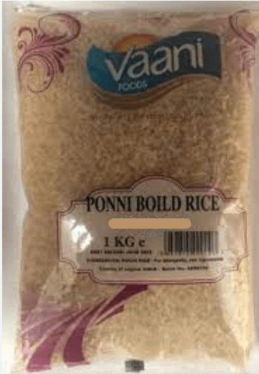 VAANI FOODS PONNI BOILED RICE - 1KG - VAANI