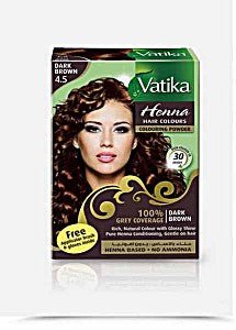 VATIKA HENNA HAIR COLOUR DARK BROWN - Branded