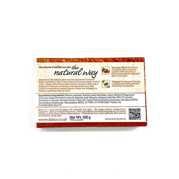 VATIKA NATURALS TURMERIC NOURISH & EXFOLIATE - 100G - VATIKA