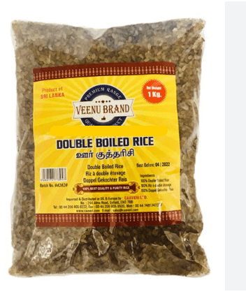 VEENU BRAND DOUBLE BOILED RICE - 1KG - VEENU