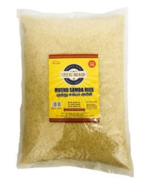 VEENU BRAND MUTHU SAMBA RICE - 1KG - VEENU