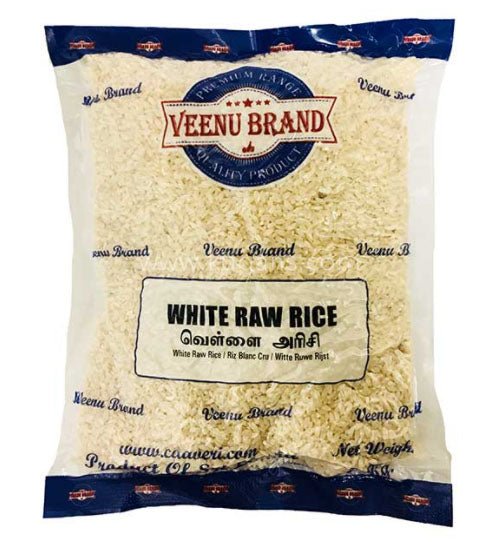 VEENU BRAND WHITE RAW RICE - 1KG - VEENU