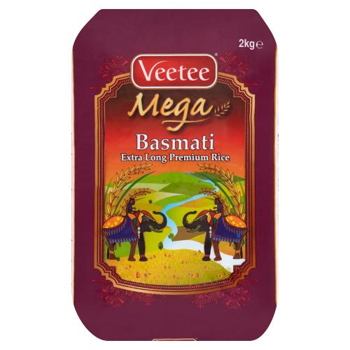 VEETEE MEGA BASMATI RICE - 2KG - VEETEE