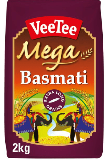 VEETEE MEGA BASMATI RICE - 2KG - VEETEE