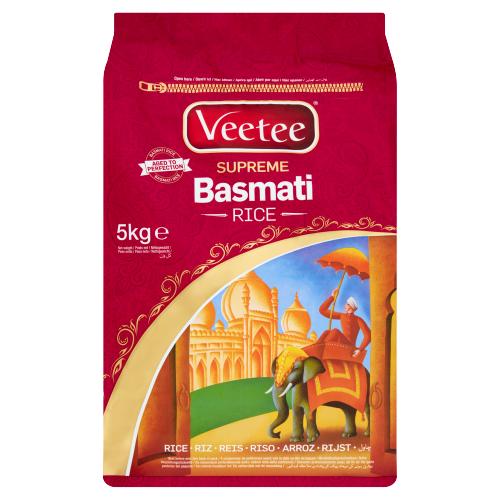 VEETEE SUPREME BASMATI RICE - 5KG - VEETEE