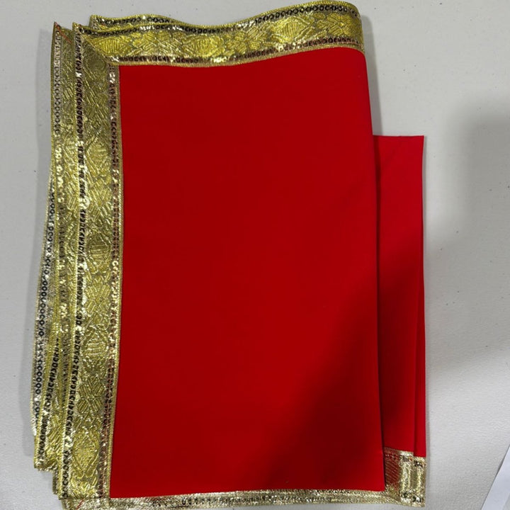 Velvet Plain Aasan - 18x27 - ALLI BHAVAN