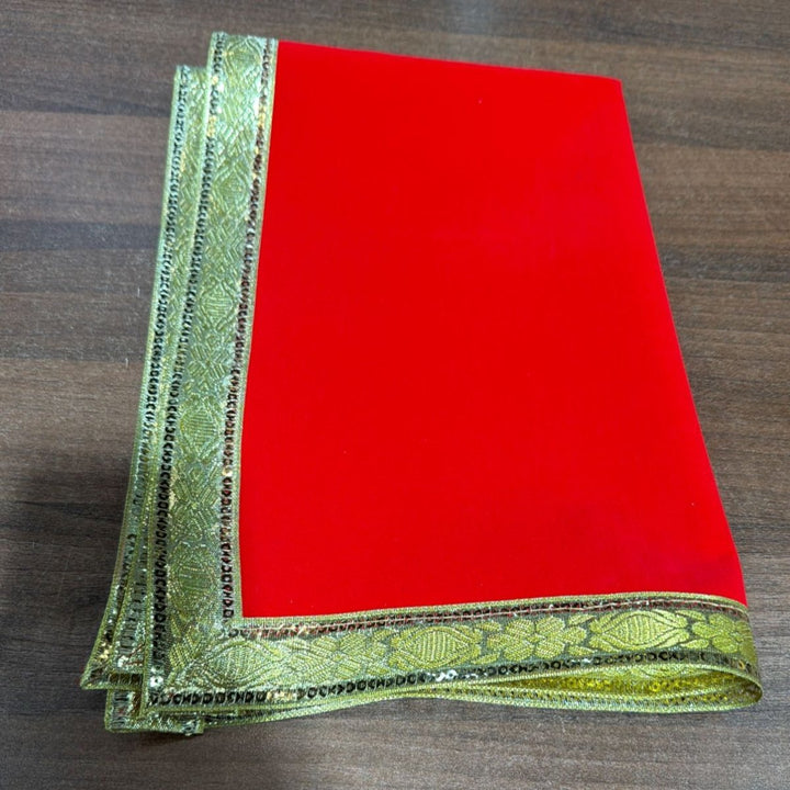 Velvet Plain Aasan - 18x27 - ALLI BHAVAN