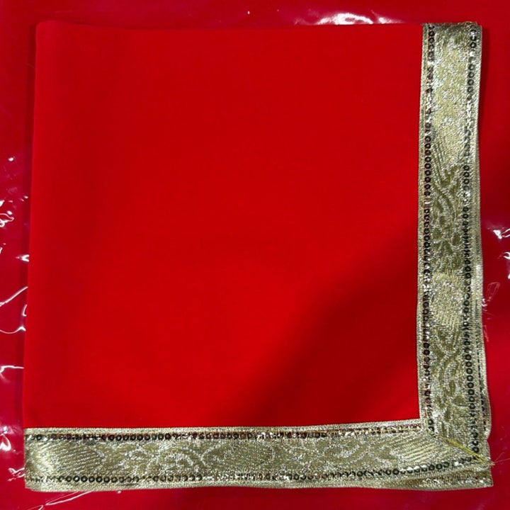 Velvet Plain Aasan - 20x20 - ALLI BHAVAN