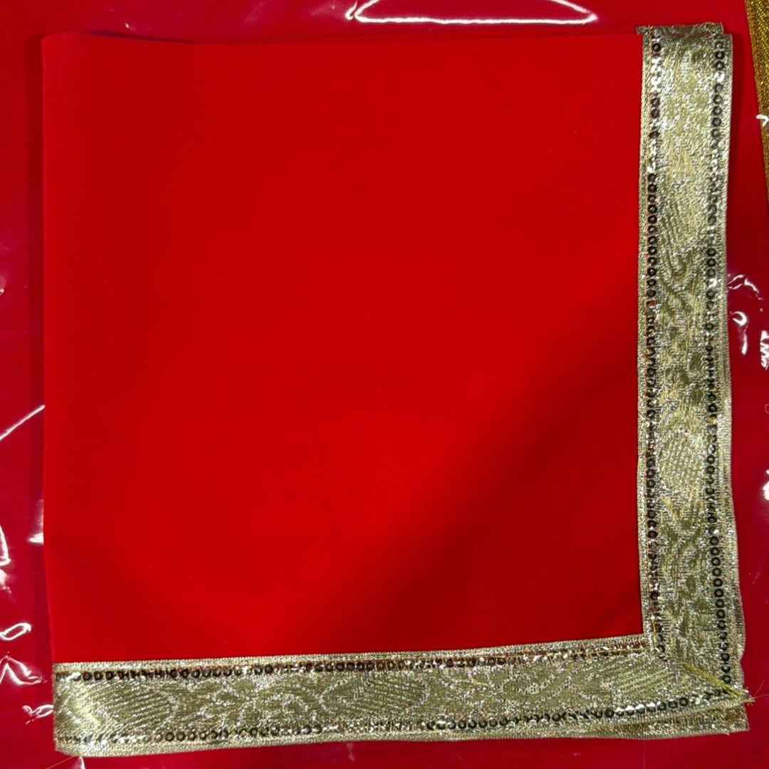 Velvet Plain Aasan - 20x20 - ALLI BHAVAN