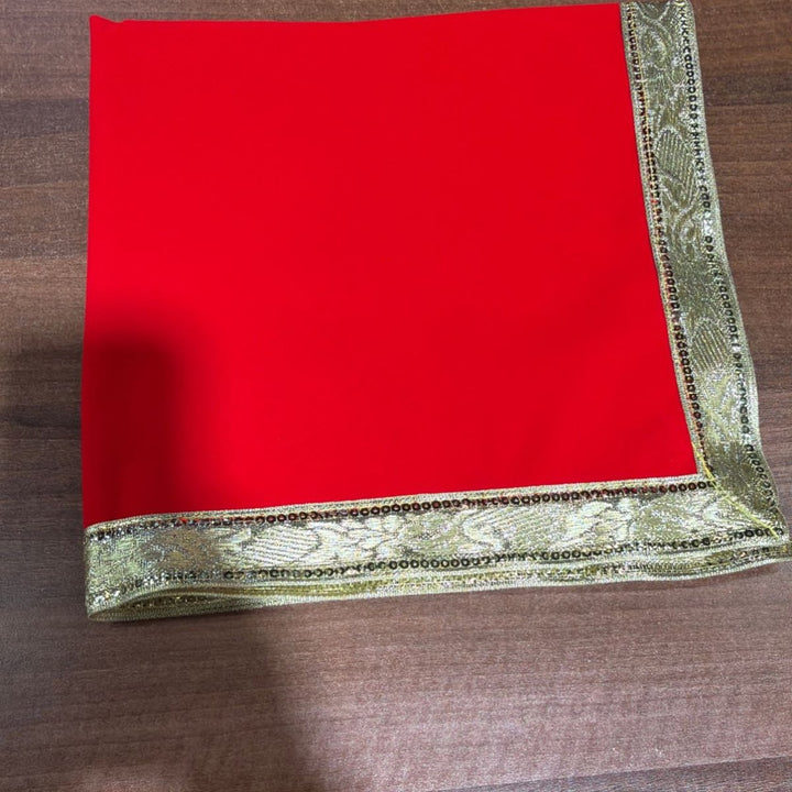 Velvet Plain Aasan - 20x20 - ALLI BHAVAN