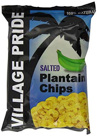 VILLAGE PRIDE PLANTAIN CHIPS SALTED - 75G - VILLAGE PRIDE