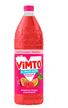 VIMTO RASPBERRY ORANGE PASSION SQUASH - 1L - VIMTO