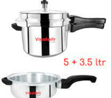 VISALAM V - SMART COMBO PRESSURE COOK - 5+3.5L - VISALAM