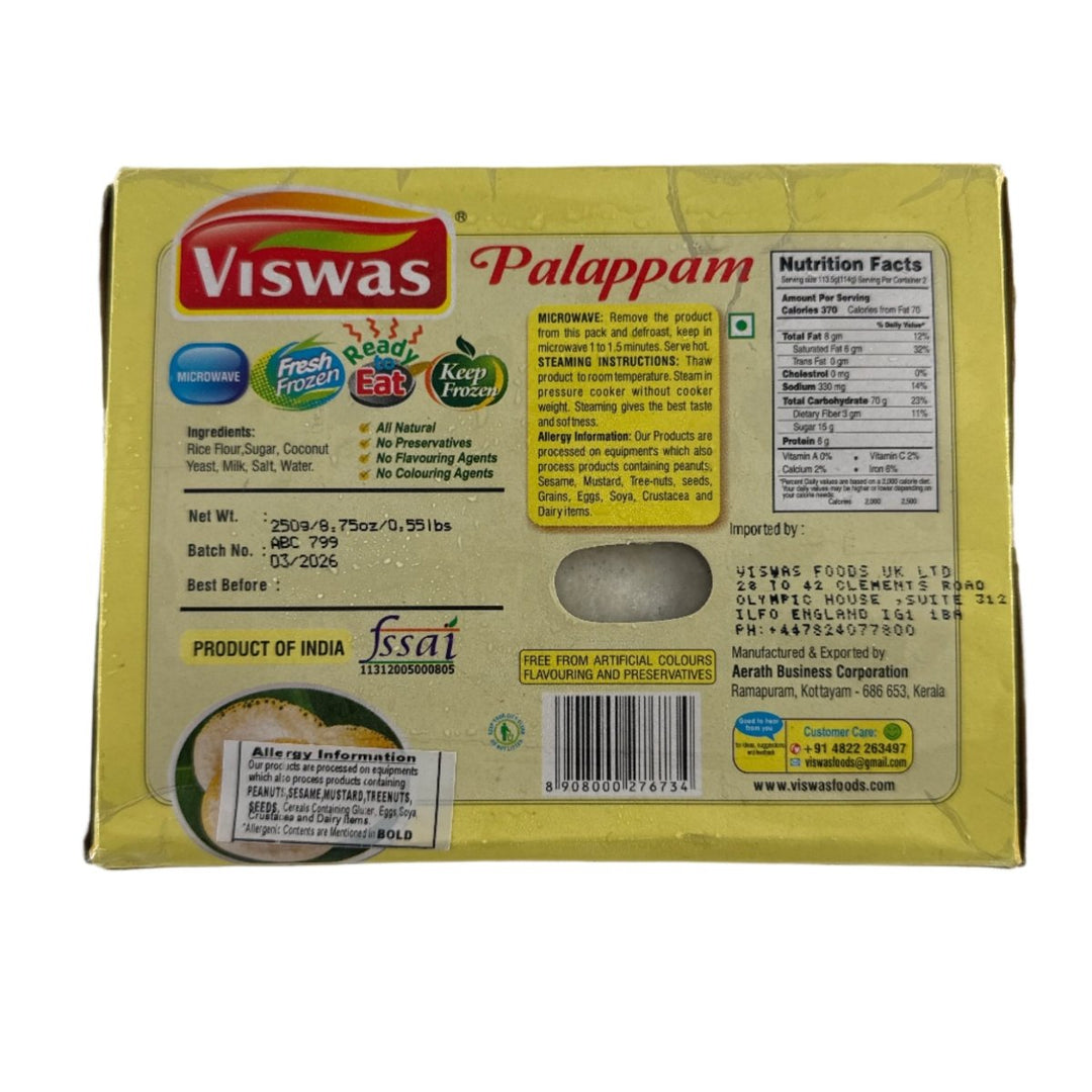 Viswas Frozen Palappam (ready To Eat) - 250g - VISWAS
