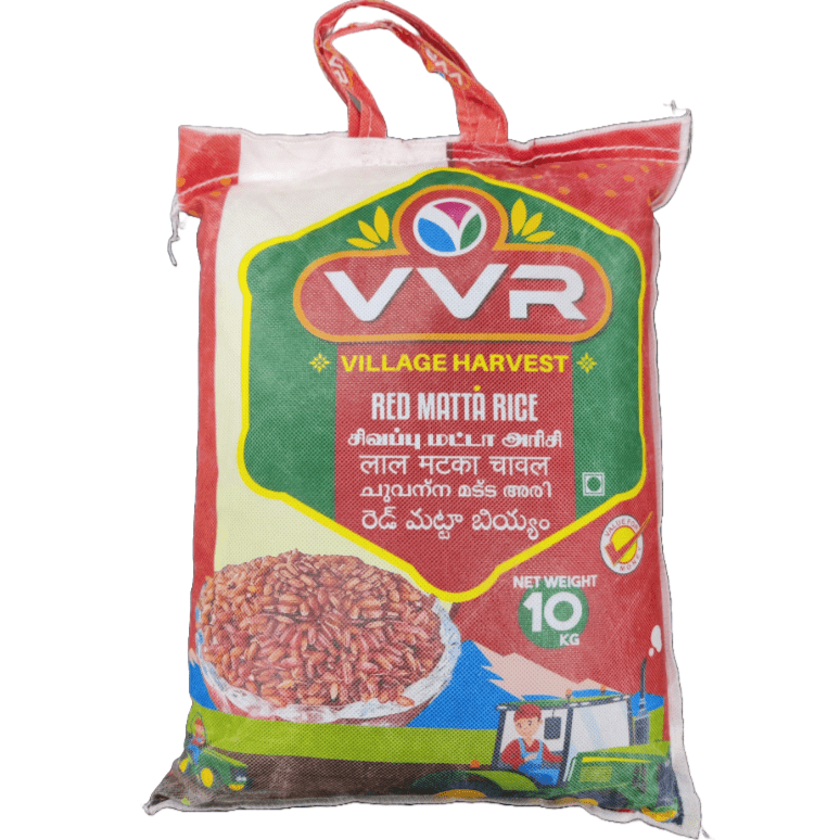 Vvr Village Harvest Red Matta Rice - 10kg – Alli Bhavan