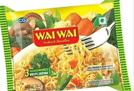 WAI WAI INSTANT NOODLES VEG MASALA FLAVOR - 75G - WAI WAI