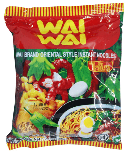 WAI WAI ORIENTAL STYLE NOODLES - 60G - WAI WAI