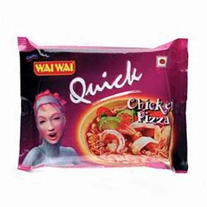 WAI WAI QUICK CHICKEN PIZZA FLAVOUR NOODLES - 75G - WAI WAI