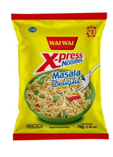 WAI WAI XPRESS NOODLES MASALA DELIGHT - 70G - WAI WAI