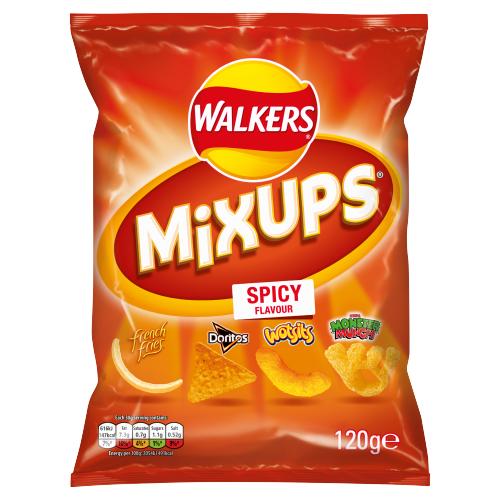 WALKERS MIXUPS SNACK SPICY - 120G - WALKERS