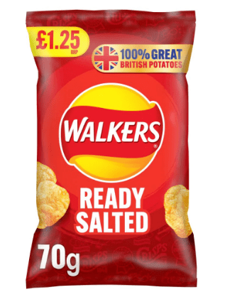 WALKERS READY SALTED - 70G - WALKERS