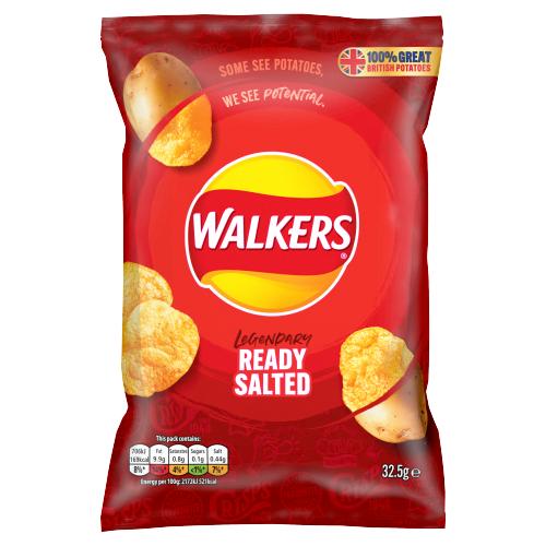 WALKERS READY SALTED (BULK ONLY DEAL) - 32.5G - WALKERS