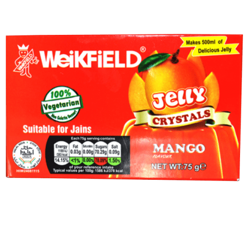 WEIKFIELD VEGETARAIAN JELLY CRYSTALS MANGO FLAVOUR - 75G - WEIKFIELD