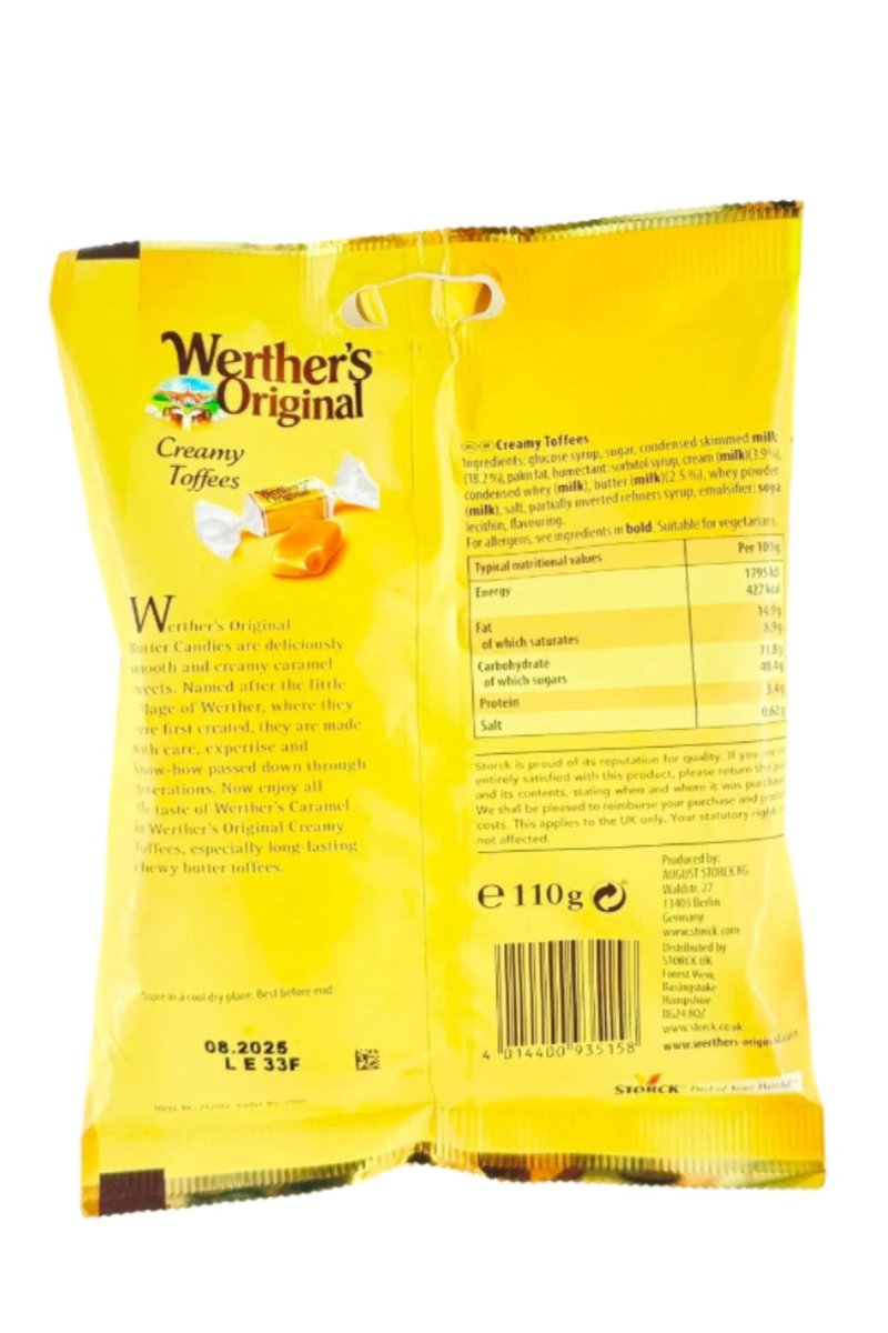 Werther's Original Creamy Toffees - 110g - WERTHER'S