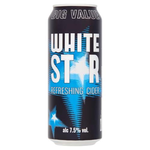 WHITE STAR REFRESHING CIDER - 500ML - W/STAR