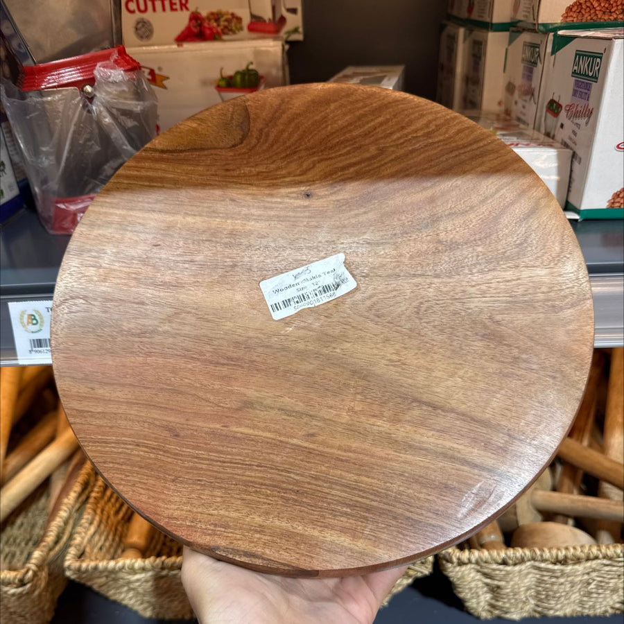 Wooden Chakla / Poori Board - 12inch - ALLI BHAVAN