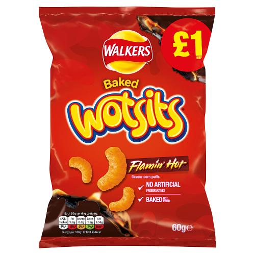 WOTSITS FLAMIN HOT - 60G - WOTSITS