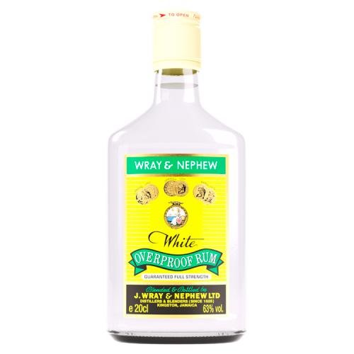 WRAY & NEPHEW WHITE OVERPROOF RUM - 20CL - WRAY & NEPHEW