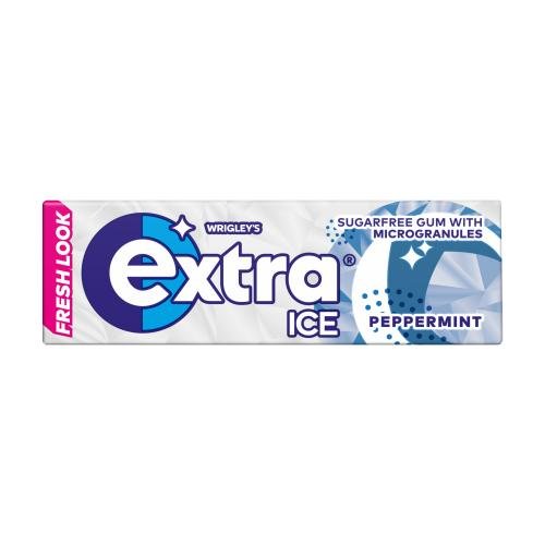 WRIGLEY EXTRA ICE SUGAR FREE PEPPERMINT - 10PCE - WRIGLEY