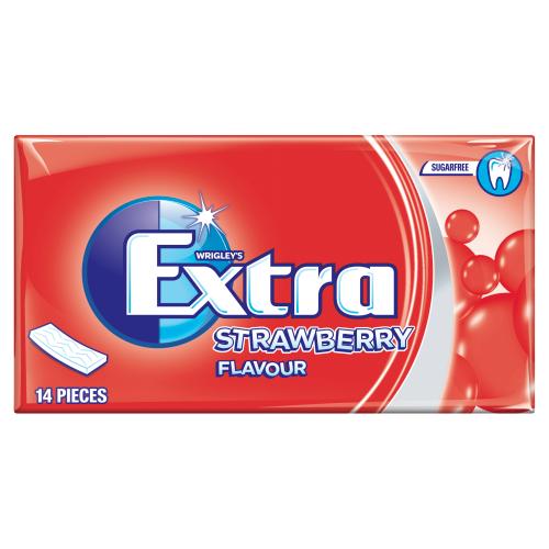 WRIGLEY EXTRA SOFT STRAWBERRY - 14PCE - WRIGLEY