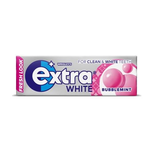 WRIGLEY EXTRA WHITE BUBBLEMINT - 10PCE - WRIGLEY