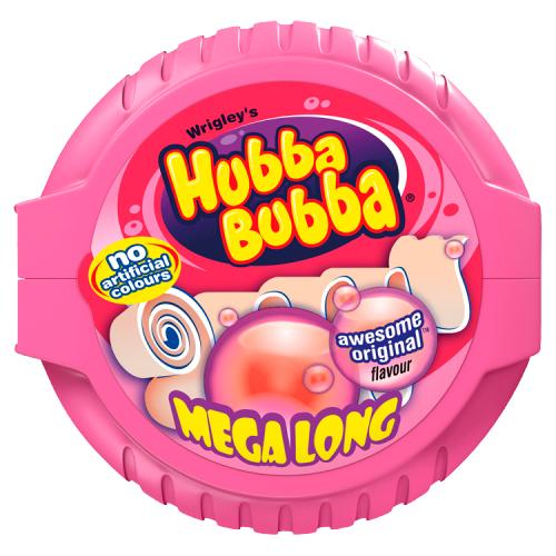 WRIGLEY'S HUBBA BUBBA FANCY FRUIT BUBBLE GUM - 56G - WRIGLEY'S