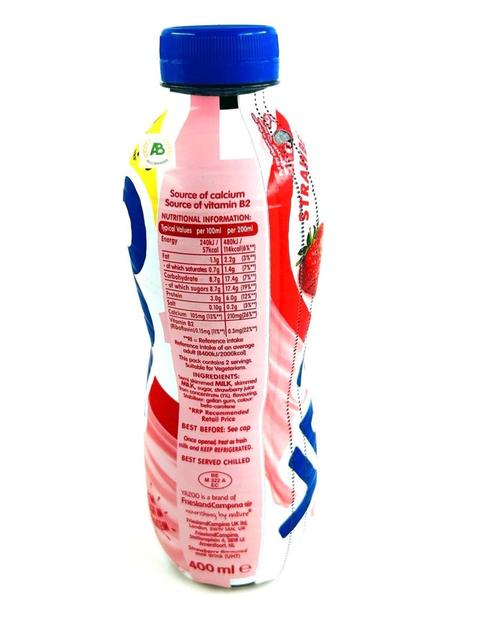 YAZOO STRAWBERRY MILK - 400ML - YAZOO