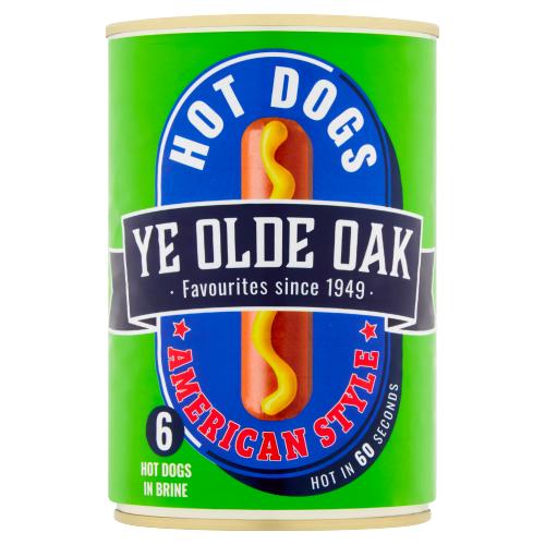 YE OLDE OAK AMERICAN HOTDOGS 6'S - 400G - OLDE OAK