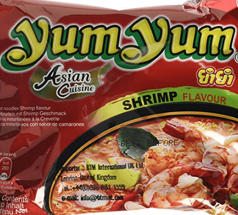 YUM YUM ASIAN CUISINE SHRIMP FLAVOUR NOODLES - 5X60G - YUM YUM