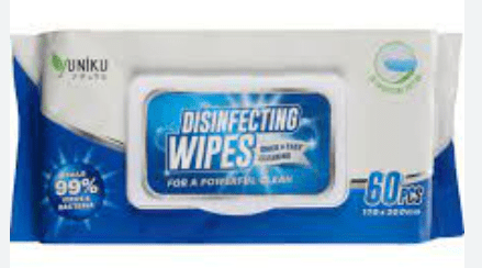 YUNIKU DISINFECTING WIPES - 60 PIECES - YUNIKU