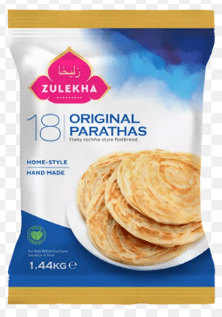 ZULEKHA 18 ORIGINAL WHOLEMEAL PARATHAS - 1.44KG - ZULEKHA