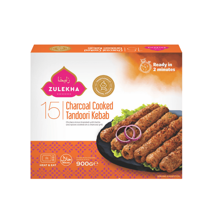 ZULEKHA CHARCOAL CHICKEN TANDOORI KEBAB - 900G - ZULEKHA