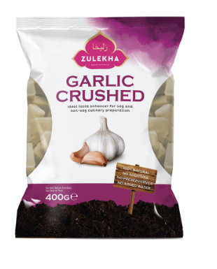 ZULEKHA GARLIC CRUSHED - 400G - ZULEKHA