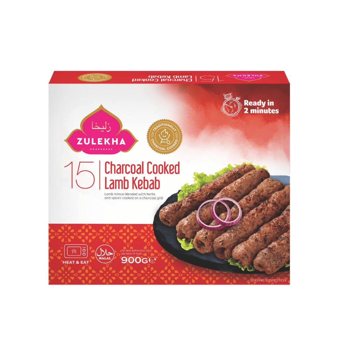 ZULEKHA LAMB CHARCOAL KEBAB - 900G - ZULEKHA