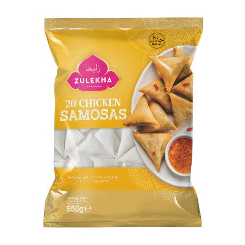 ZULEKHA MEAT SAMOSA 20 PCS - 650G - ZULEKHA