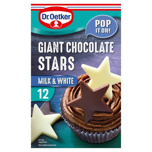 DR OETKER GIANT CHOCOLATE STARS - 20G