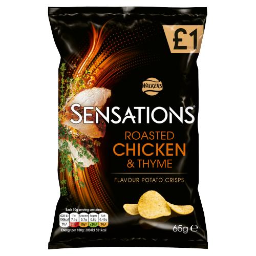 S/SATIONS ROASTED CHICKEN & THYME - 65G