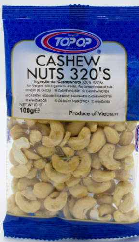 TOP-OP CASHEW NUTS - 100G