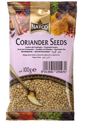 NATCO CORIANDER SEEDS - 100G