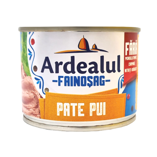 Canned Easy Open Chicken Pate, Ardealul 200g (SOB)